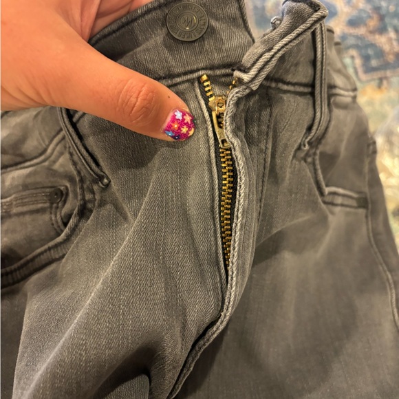 Mother Mid-Rise Straight Leg Jeans Size 26 The Insider Crop Step Frey - Picture 7 of 9